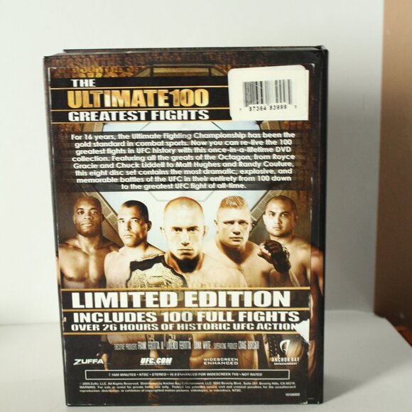 UFC The Ultimate 100 Greatest Fights 8 DVD set - Picture 2 of 3